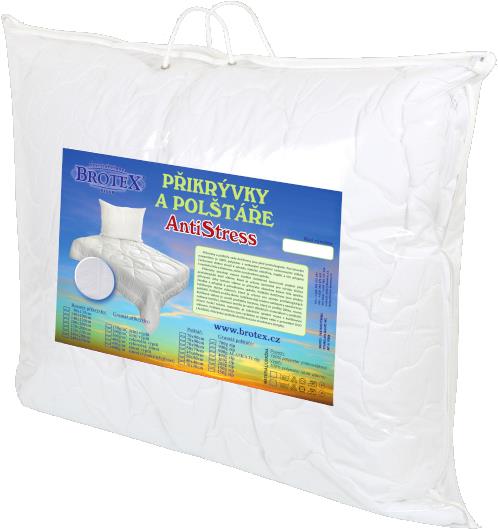 Brotex Polštář AntiStress 70 × 90 cm 900 g se zipem, kuličky Unico