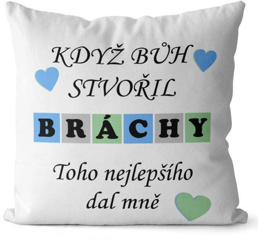 Impar polštář Když bůh stvořil bráchy