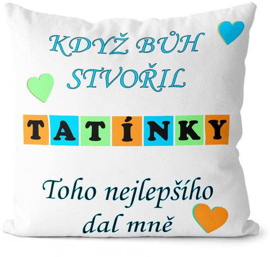 Impar Polštář Když bůh stvořil tatínky