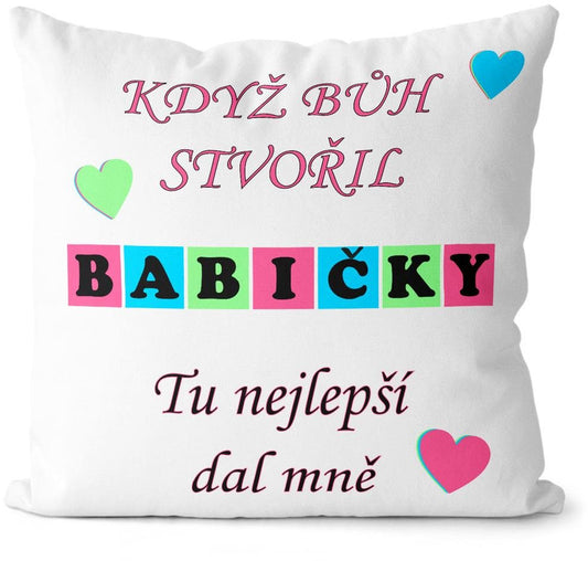 Impar Polštář Když bůh stvořil babičky