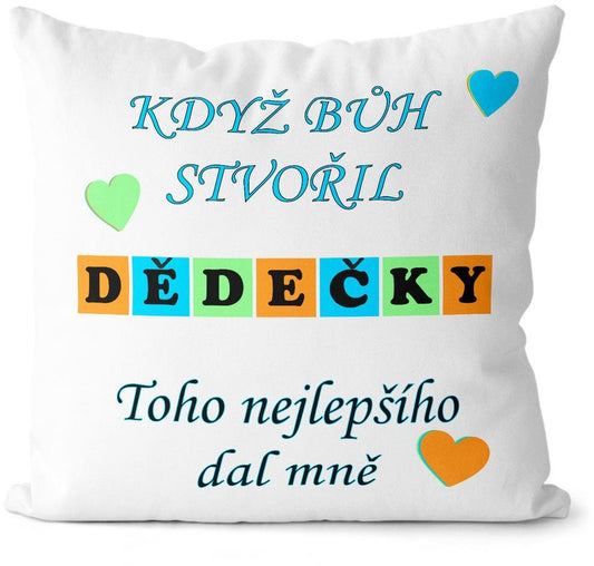 Impar Polštář Když bůh stvořil dědečky