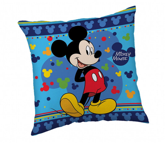 Jerry Fabrics Polštářek Mickey Blue 40 × 40 cm