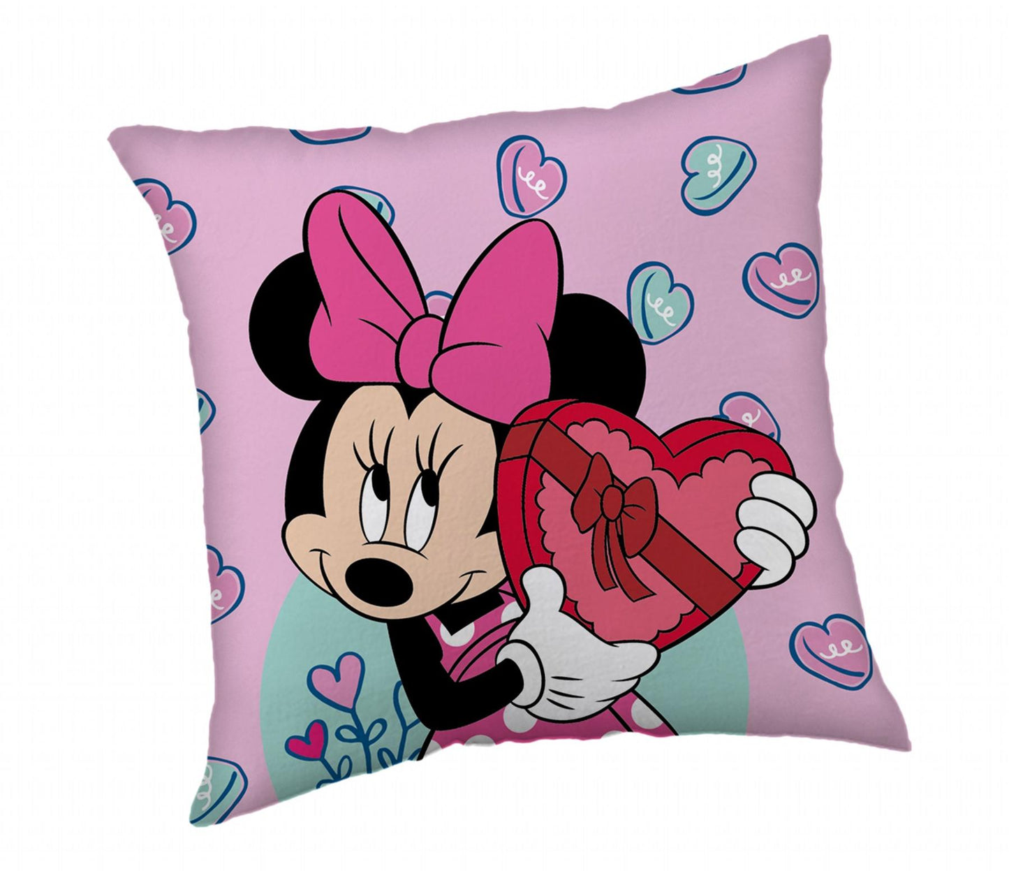 Jerry Fabrics Polštářek Minnie Purple 40 × 40 cm