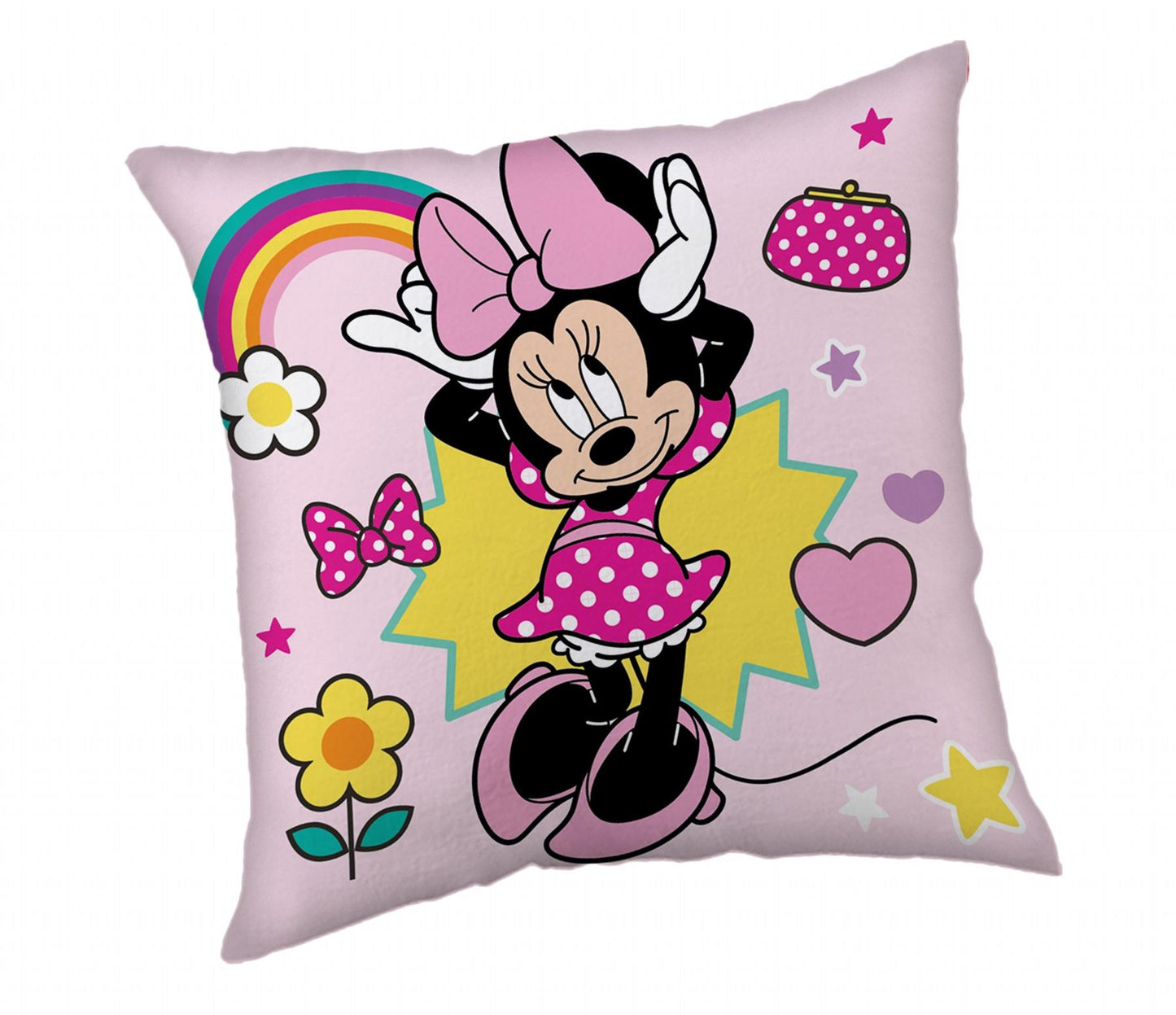 Jerry Fabrics Polštářek Minnie Smile 40 × 40 cm