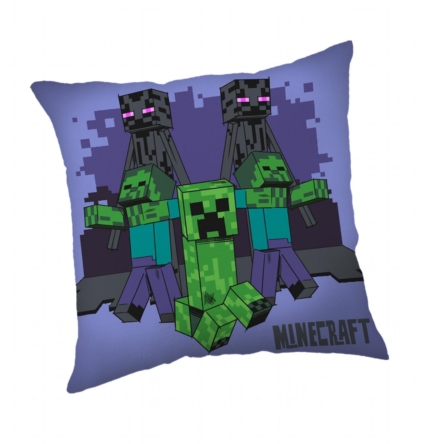 Jerry Fabrics Polštářek Minecraft Mobs coming for you 40 × 40 cm